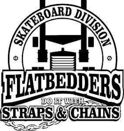 flatbedders skateboard graphic