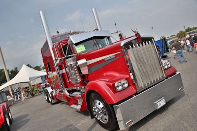 David Foster and his 2005 Kenworth W900L qualified to compete after being named runner-up at the 75 Chrome Shop Show in April, following a second win by Ken Fisher.