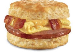 Bacon egg and cheese biscuit