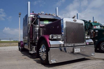 Jefferson City, Tenn.-based McDaniels' 'Mistress' 2002 Peterbilt 379 he purchased used in 2007.