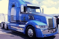 The Western Star 5700 XE used in the key presentation at the Walcott Truckers Jamboree.