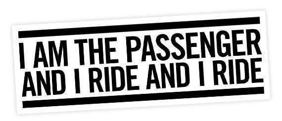 passenger sticker