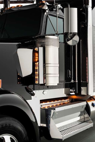 LED lighting and additional chrome usage accentuate the truck’s blend of old and new.