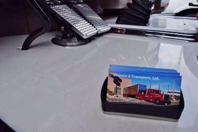 The interior set was custom-designed and ordered from Rockwood, put together by Miller's son. Catch a few more photos following.