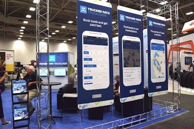 Trucker Path's booth