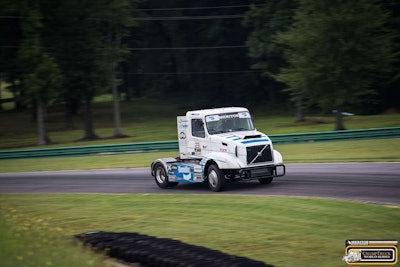 Hungarian racer Krisztian Szabo's No. 23 Bendix-sponsored Volvo.