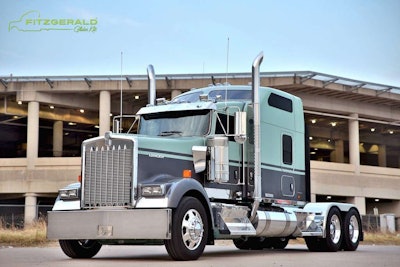 One of the benefits of glider vehicles is purchasing a more highly spec’d vehicle, such as this Kenworth W900 Icon glider produced by Fitzgerald, at a price cheaper than a comparable new truck.