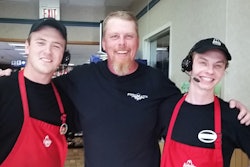 George and the smiley kids at Arby’s at the Pilot in Troy, Ill.