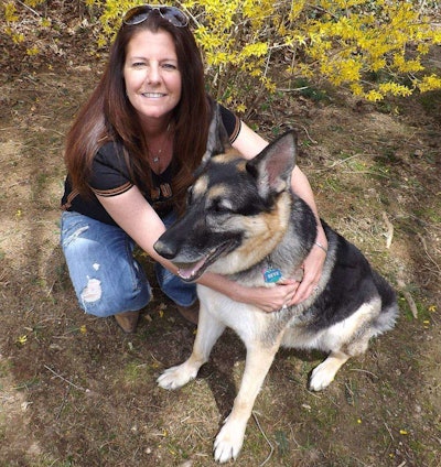 Fatta takes her German shepherd, Skye, on her recreational trips.