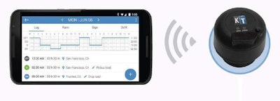 San Francisco then-startup KeepTruckin turned some heads in 2014 with the promise of a free ELD to users of its pre-mandate logbook app on iOS or Android devices. Being revealed as this story goes to press is its hardware engine-connection device that indeed will require $0 in startup fees for all users, not just pre-mandate logbook users. However, as with many other companies, an ongoing monthly fee applies for full AOBRD functionality. At $20, it is one of the most affordable monthly fees, the company says, though operators won’t retain ownership of the hardware. “It’s a free lease,” says Jonathan Sockell, director of marketing. “Our ELD wouldn’t work with other software providers.”