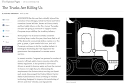 Trucks are killing us