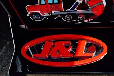 A similar approach was taken to the company logo on the steps into the cab and ...