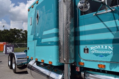 Diorio, Nelson and co. kept the original classic striping pattern while updating the colors to cool varieties of blue/green -- 'teal and aqua,' says Nelson.