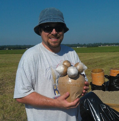 “I may be more passionate about fireworks, but I’m a trucker,” he adds. “I have a neat hobby I get paid for, but I drive a truck every day.”
