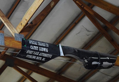 This old racecar bumper hangs in the rafters of Old Time Express’ shop at its Tennessee headquarters, testament to fleet founder Bo White’s relationship-building during the 1990s. Cathy Ludwig of Sport Rack Automotive was, essentially, the shipper that gave White a commitment of potential business when he was transitioning to his own authority from an operation where he was leased to a small carrier. When Sport Rack went out of business, Old Time diversified lanes across the Midwest and elsewhere and secured some direct freight in and around Hartsville.