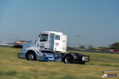 Hungarian racer Krisztian Szabo drove to victory in ChampTruck’s seventh race of the season at Motorsports Park Hastings in Nebraska.