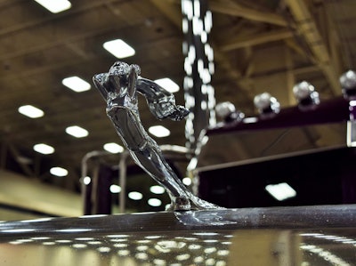The hood ornament on the unit.