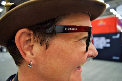 Tour codriver “Killer” Bramer and her “Evel Specs” at GATS in August