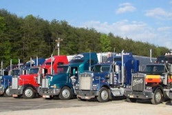 “This is a picture was taken a few years back of the former fleet of McGuire Trucking,” Westmoreland wrote. “McGuire Trucking was in business from the early 80s through January of 2015. Wayne McGuire was the owner of these trucks. He is greatly missed. He always ran beautiful Kenworth trucks, many of which he bought new.”