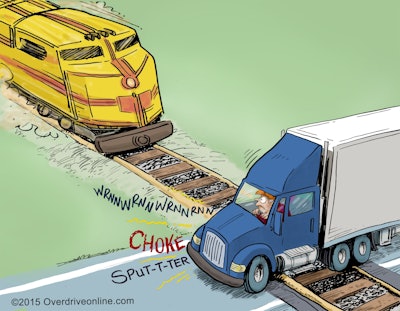 A train collides with a vehicle or pedestrian every three hours in the United States. Truck drivers are among the nearly 200 people killed at highway rail crossings every year.