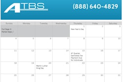ATBS has this downloadable calendar available on its website to help truck operators keep track of their per diem eligible days. Click here to download it.