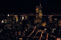 World Trade Center, pictured from the Empire State Building, circa 1997, by George Parker