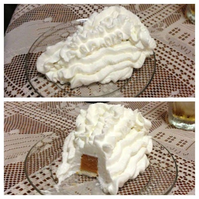 The only way to eat pumpkin pie.