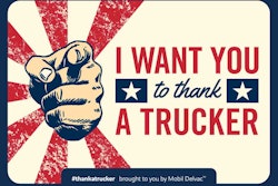 This Is One Of The Postcards Mobil Delvac Designed To Thank Drivers