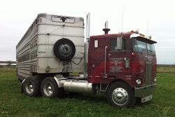 The 1976 Peterbilt was 'three years old when I first drove it for the original owner,' Beadle says. Then, 'in 1989, I bought the truck from Rush Enterprises in San Antonio and the cattle trailer from the man who is the original owner of the truck. I started out hauling cattle exclusively.'