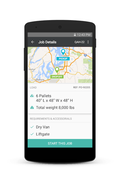 The Convoy app is available on both iOS and Android platforms.