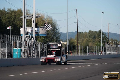 Ricky ‘Rude’ Proffitt takes the checkered flag