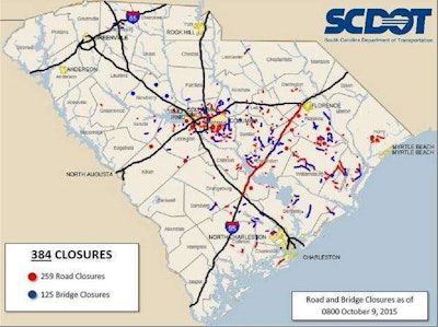 SC flood update Oct 9 2015