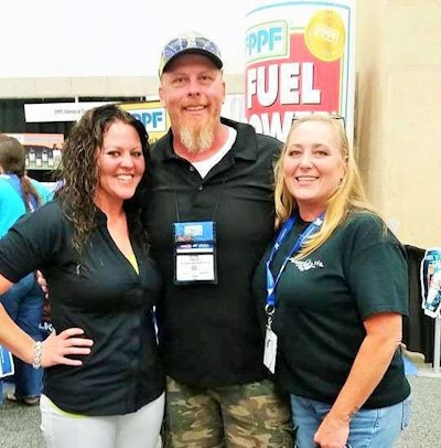 The Parkers with Ashley Awesome (left) of Diesel Life.