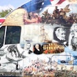 The truck is wrapped with depictions of ten wars, beginning with the Revolutionary War, and covering the War of 1812, The Civil War, WWI, WWII, Korea, Vietnam, Desert Storm, Enduring Freedom and the Iraq war. There are images of soldiers from every branch of the military, and the layout is just awesome.