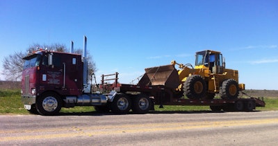 In addition to construction equipment, Beadle says he's run 'flatbed doubles with hay and various oilfield loads and riggings as of late.'