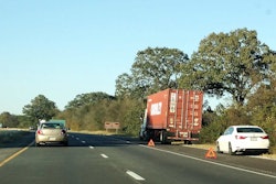 intermodal-truck-on-side-of-highway-breakdown-with-triangles
