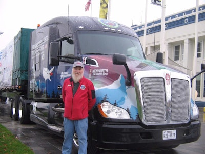 Lynden Transport driver John Schank – who has logged more than 5 million miles on the Dalton Highway between Fairbanks and Prudhoe Bay, Alaska – received the honor of serving as the tour driver for the U.S. Capitol Christmas Tree.