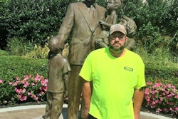 Chris Dowdy outside St. Jude children’s hospital