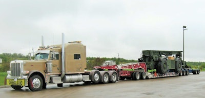 His is not an easy rig to fit in wherever he goes.