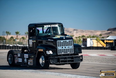 Mike Morgan’s No. 88 Mack at Las Vegas Motor Speedway this past weekend.