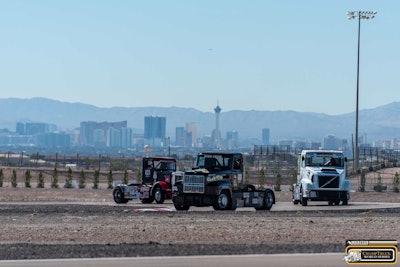 Mike Morgan leads a pack.