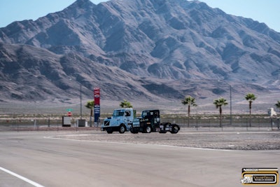 Mike Morgan and Krisztian Szabo jockey for position.