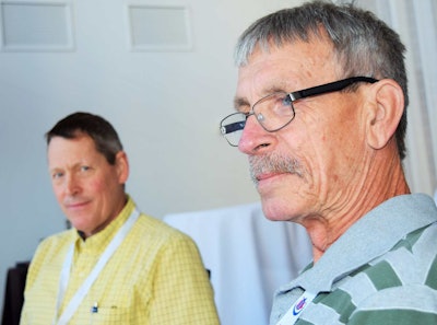 Ohlendorf (right) with Cayenne Express owner Bob Christ