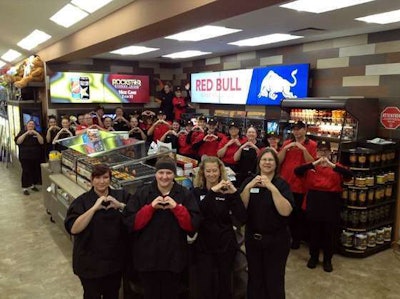 Love’s employees at the new Menomonie, Wis. location. (Image courtesy of Love’s Travel Stops)