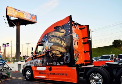 Schneider-ride-of-pride-rig-and-TA-sign