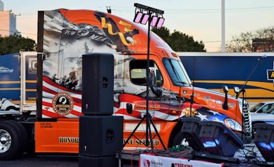 Schneider-ride-of-pride-rig-at-lawler-concert