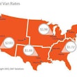 The national average rate held steady for vans last week at $1.71 per mile, despite a cent decline in the fuel surcharge. Outbound rates increased for van loads originating in Dallas, Chicago, Atlanta and Philadelphia but declined in Los Angeles, Memphis and Buffalo. Rates were affected by weather as well as last-minute freight shipments in the days before Christmas.