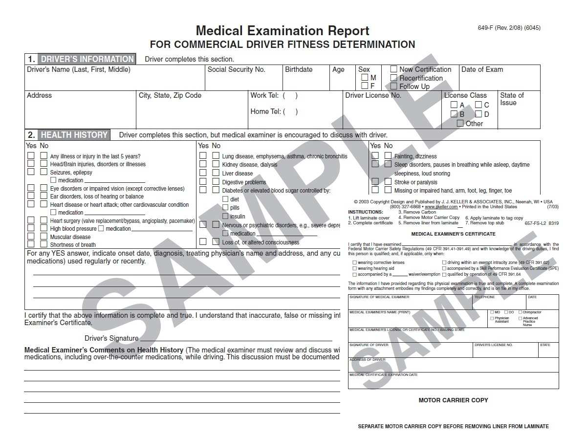 Medical-examination-form