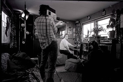Katherine Clendaniel is interviewed in her home and on the road. © Lynn Adler