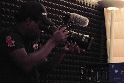 Who's that guy with the camera? Why, none other than Big Rig Videos' Chris Fiffie, who was on hand to capture footage that will ultimately become a music video for the 'Brothers of the Highway' record's title track.